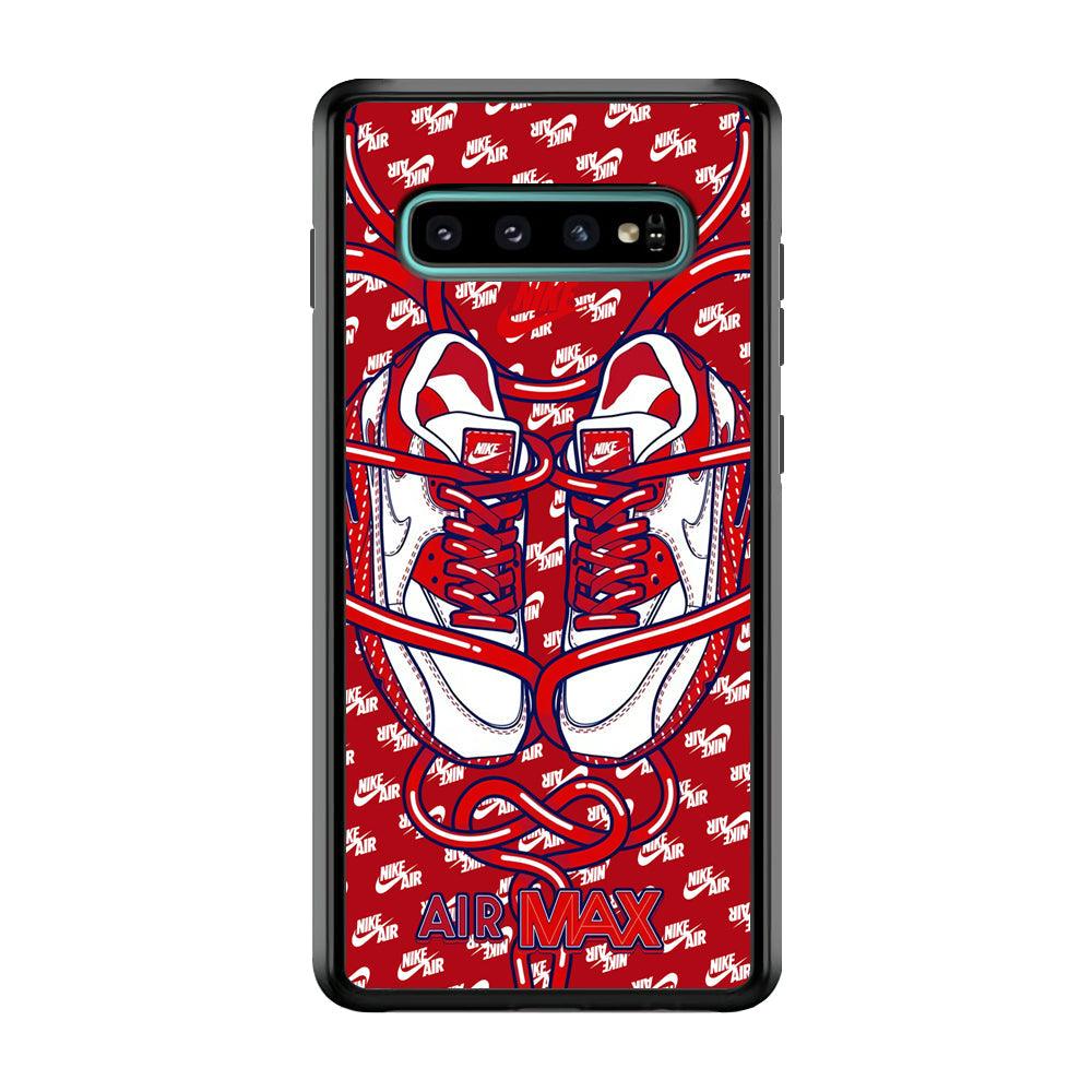 Nike Filled Up The Passion Samsung Galaxy S10 Case-Rubber Black (2D Case)-Oxvistore