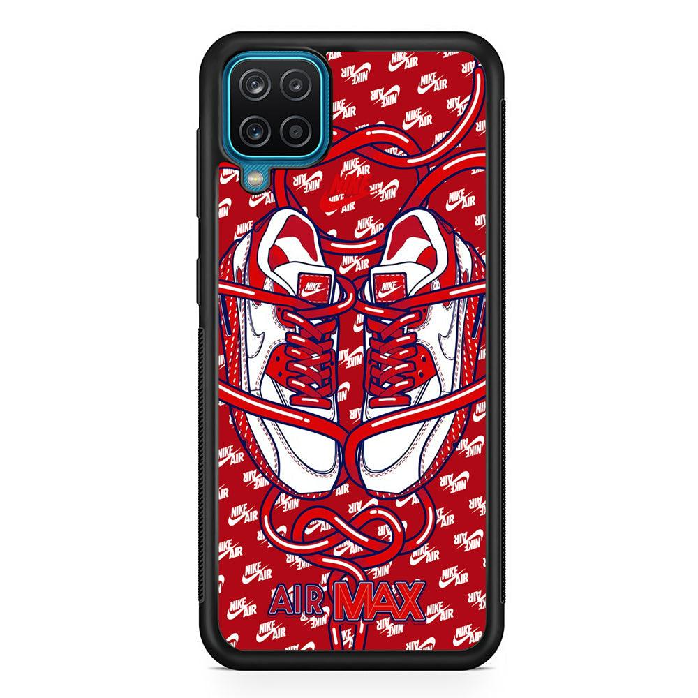 Nike Filled Up The Passion Samsung Galaxy A12 Case-Rubber Black (2D Case)-Oxvistore