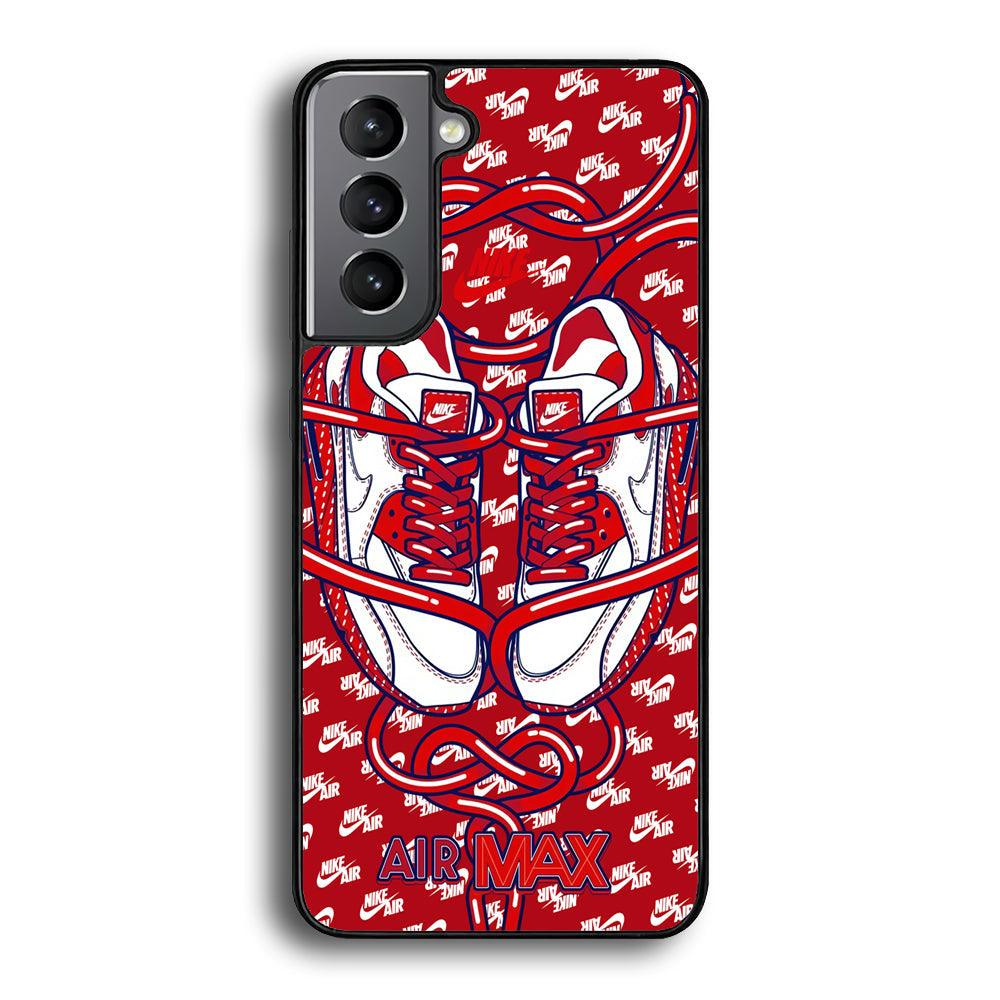Nike Filled Up The Passion Samsung Galaxy S24 Case-Rubber Black (2D Case)-Oxvistore