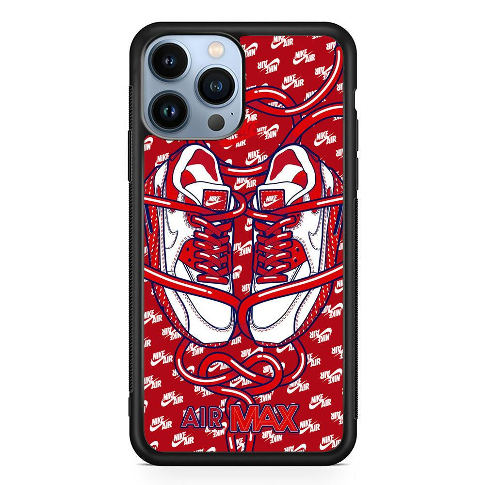 Nike Filled Up The Passion iPhone 14 Pro Max Case-Rubber Black (2D Case)-Oxvistore