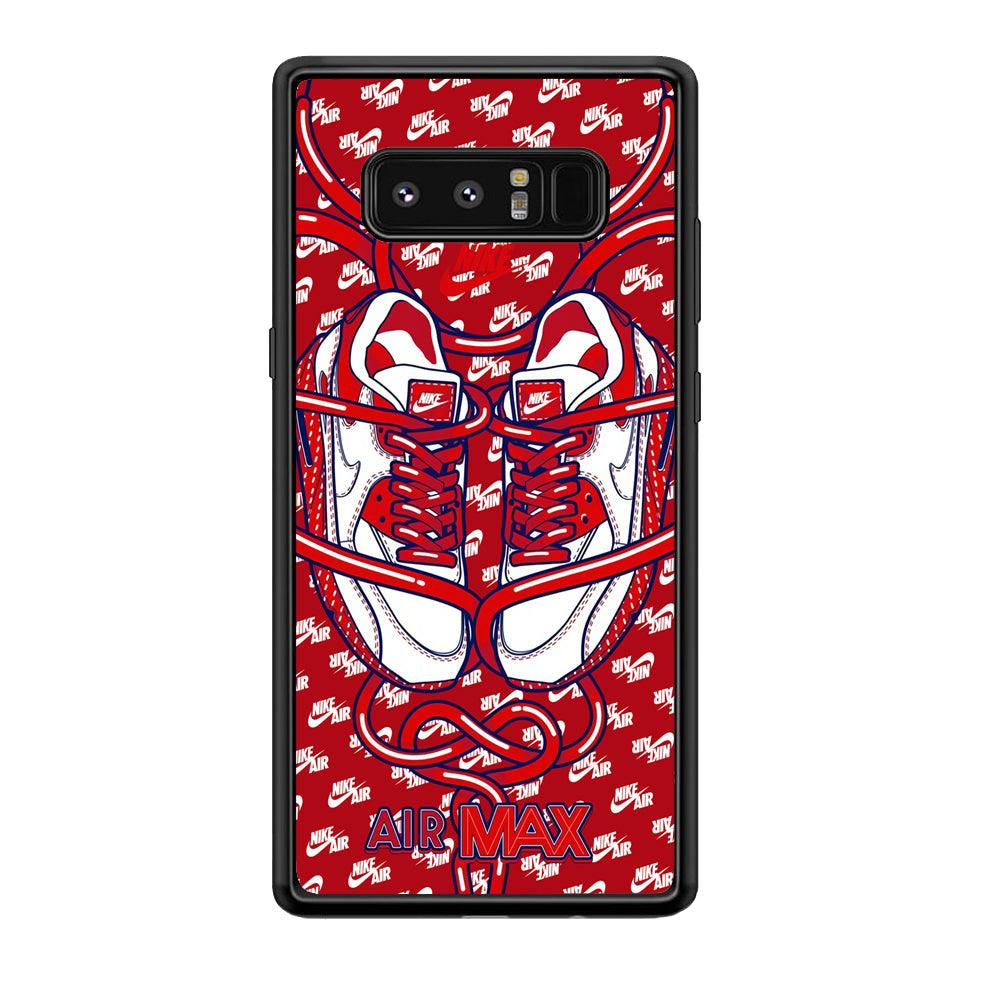 Nike Filled Up The Passion Samsung Galaxy Note 8 Case-Rubber Black (2D Case)-Oxvistore