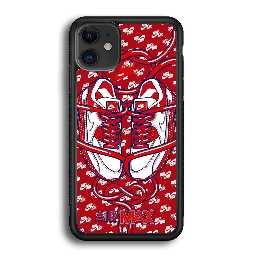 Nike Filled Up The Passion iPhone 11 Case-Rubber Black (2D Case)-Oxvistore