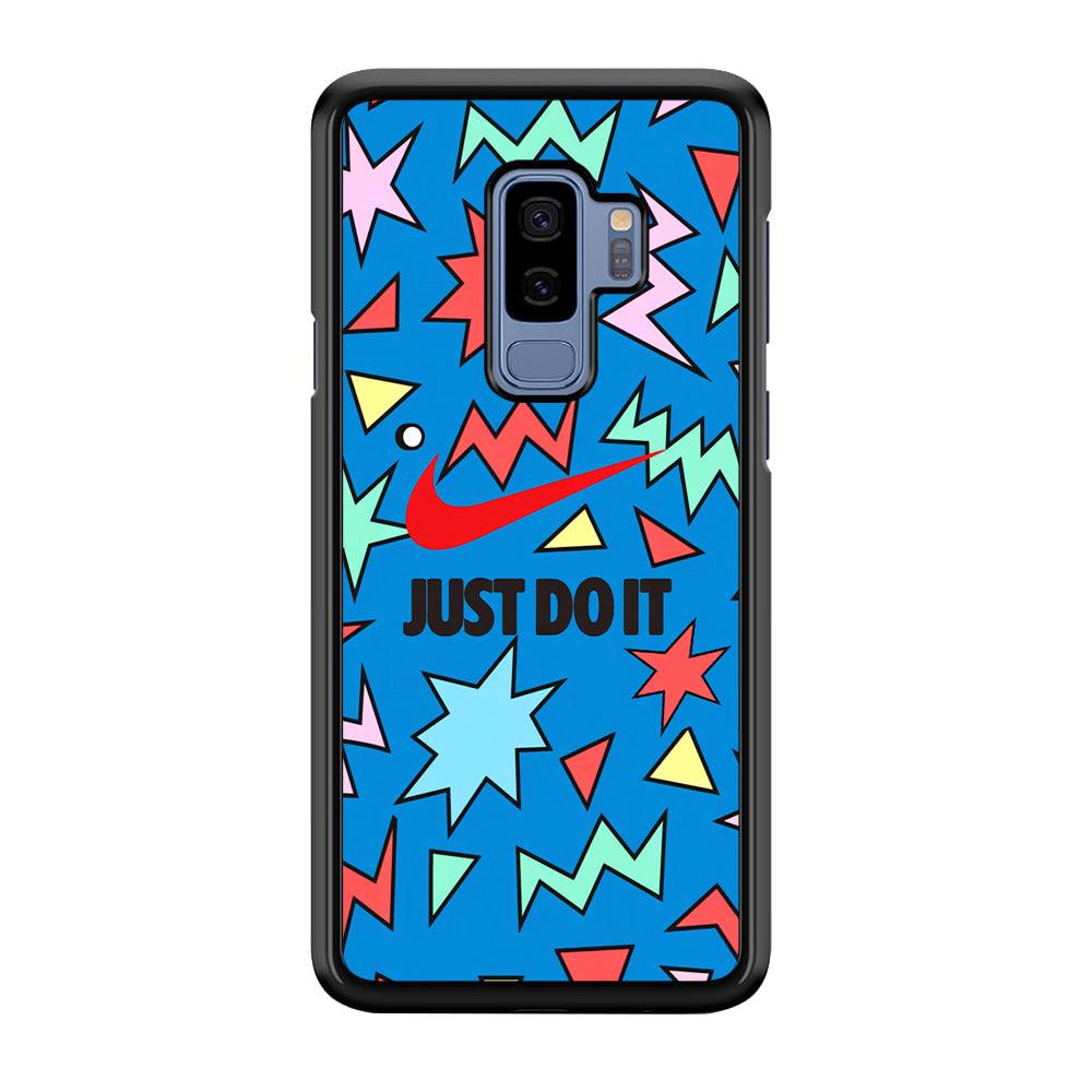Nike Fireworks Samsung Galaxy S9 Plus Case-Rubber Black (2D Case)-Oxvistore