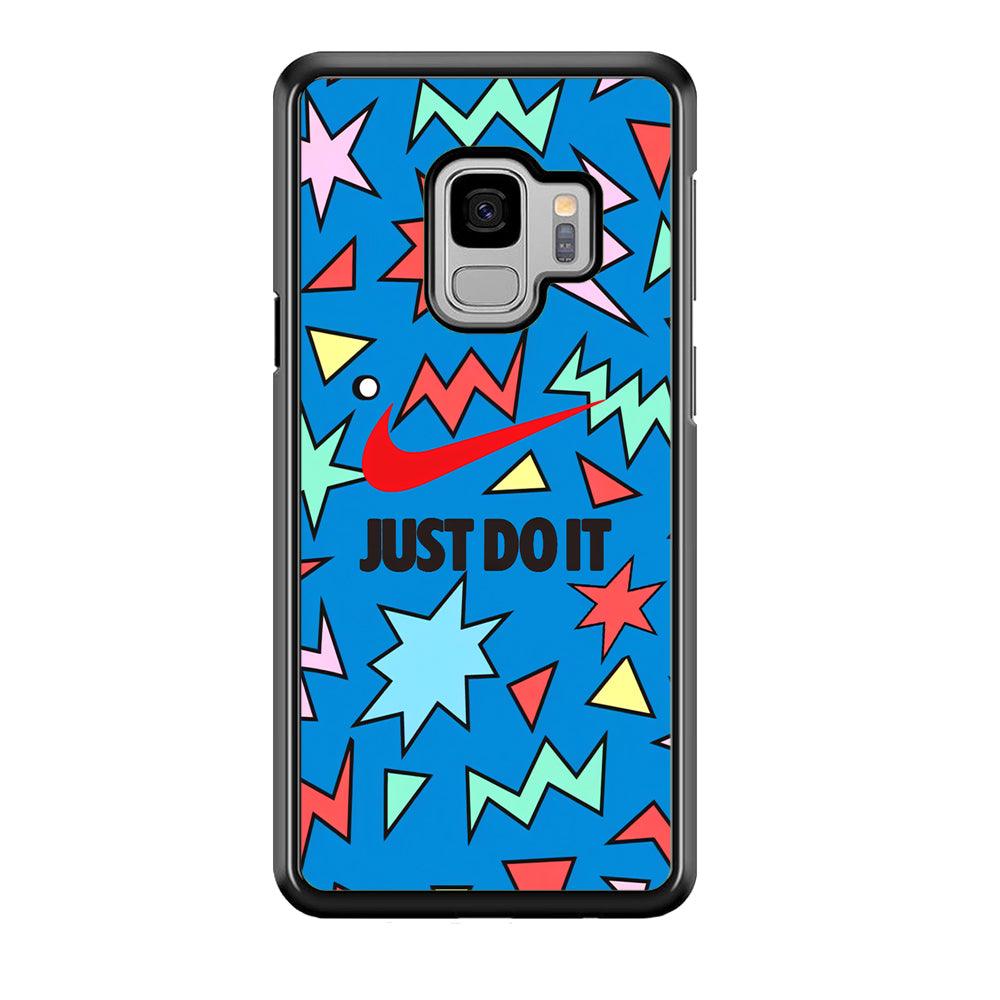 Nike Fireworks Samsung Galaxy S9 Case-Rubber Black (2D Case)-Oxvistore