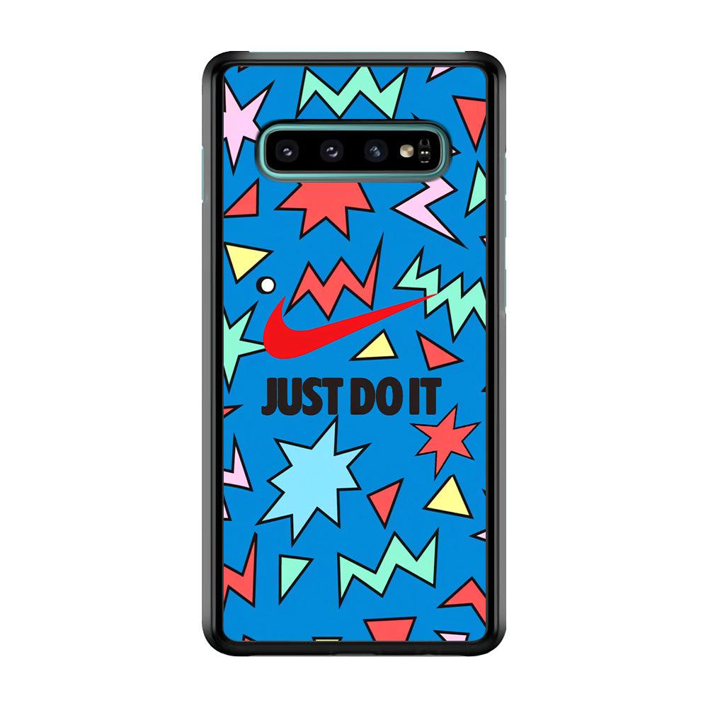 Nike Fireworks Samsung Galaxy S10 Plus Case-Rubber Black (2D Case)-Oxvistore