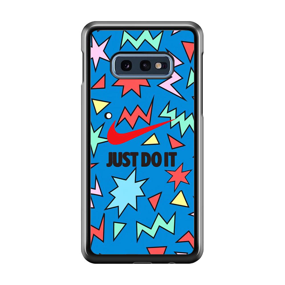 Nike Fireworks Samsung Galaxy S10E Case-Rubber Black (2D Case)-Oxvistore