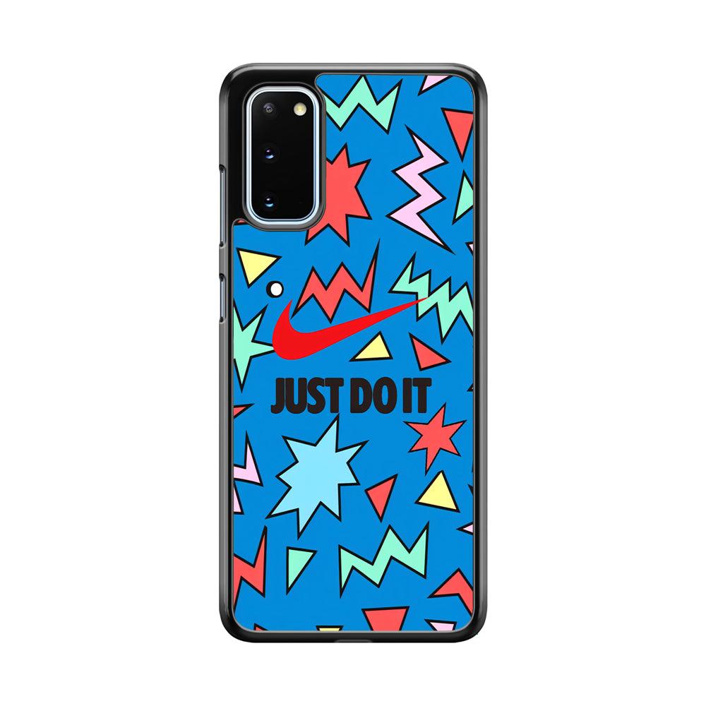 Nike Fireworks Samsung Galaxy S20 Case-Rubber Black (2D Case)-Oxvistore