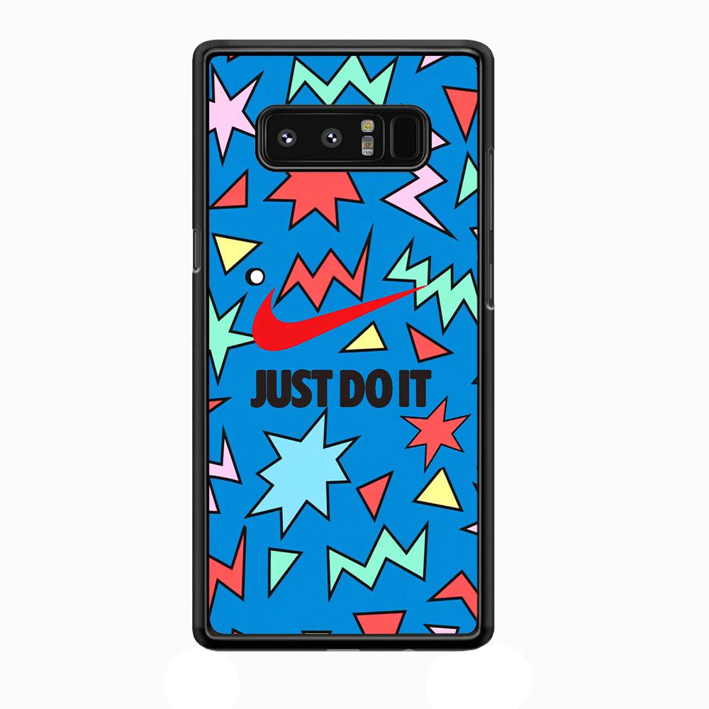 Nike Fireworks Samsung Galaxy Note 8 Case-Rubber Black (2D Case)-Oxvistore