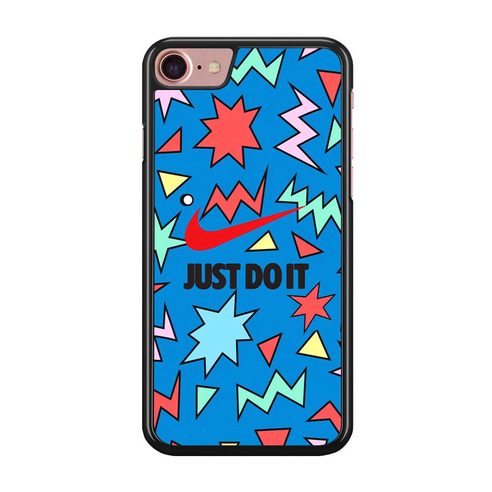 Nike Fireworks iPhone 8 Case-Rubber Black (2D Case)-Oxvistore