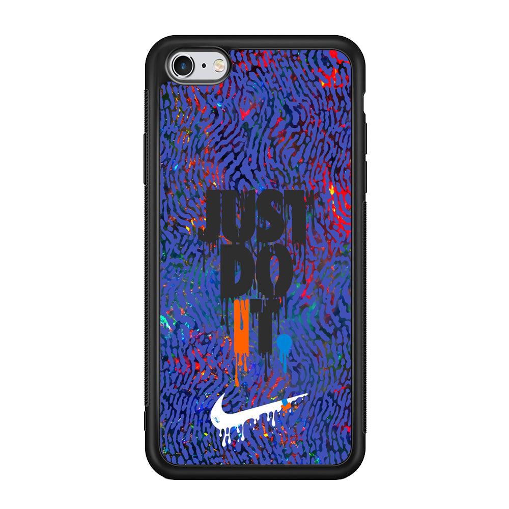 Nike Flaming Magma iPhone 6 Plus | 6s Plus Case-Rubber Black (2D Case)-Oxvistore