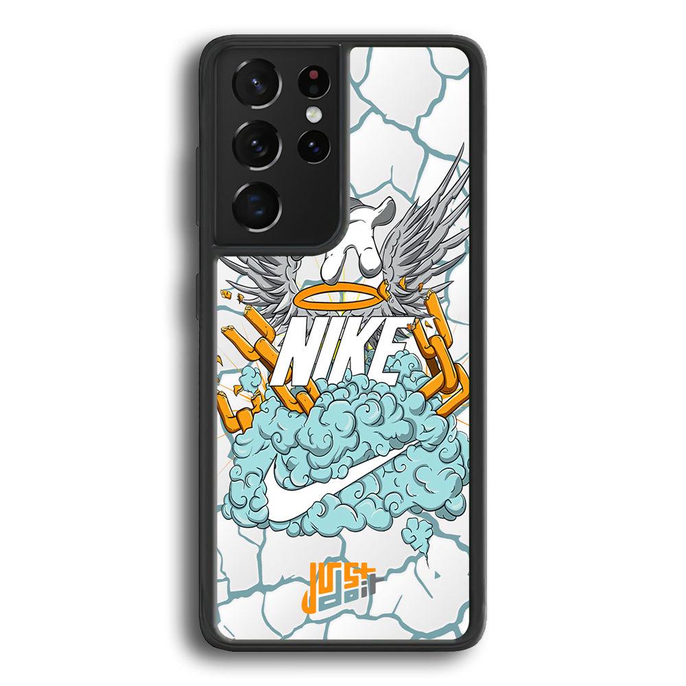 Nike Flying To The Paradise Samsung Galaxy S24 Ultra Case-Rubber Black (2D Case)-Oxvistore
