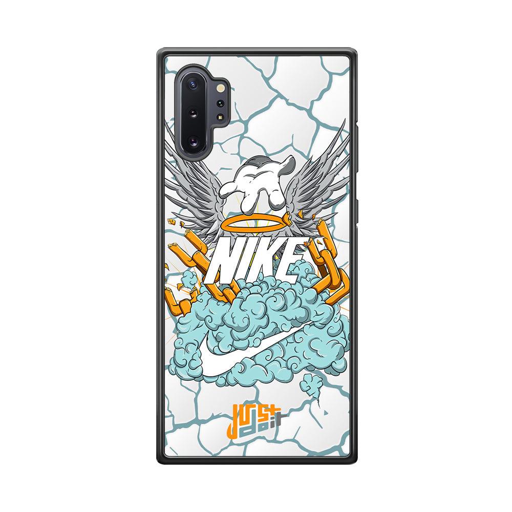 Nike Flying To The Paradise Samsung Galaxy Note 10 Plus Case-Rubber Black (2D Case)-Oxvistore