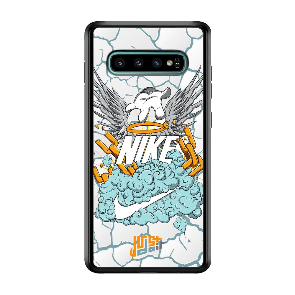 Nike Flying To The Paradise Samsung Galaxy S10 Case-Rubber Black (2D Case)-Oxvistore