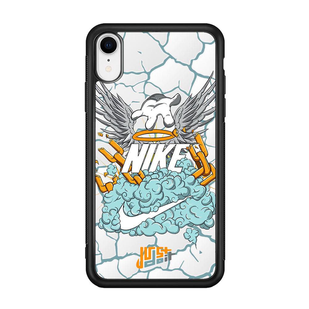 Nike Flying To The Paradise iPhone XR Case-Rubber Black (2D Case)-Oxvistore
