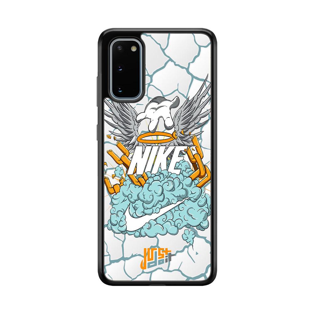 Nike Flying To The Paradise Samsung Galaxy S20 Case-Rubber Black (2D Case)-Oxvistore