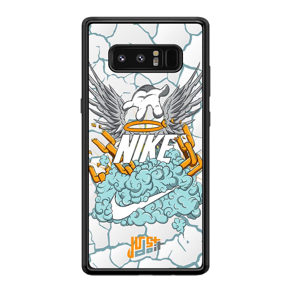 Nike Flying To The Paradise Samsung Galaxy Note 8 Case-Rubber Black (2D Case)-Oxvistore