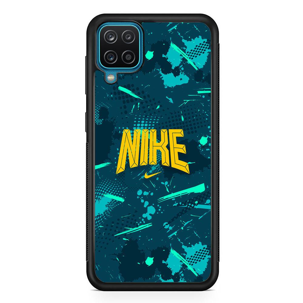 Nike Freedom Vibes Samsung Galaxy A12 Case-Rubber Black (2D Case)-Oxvistore