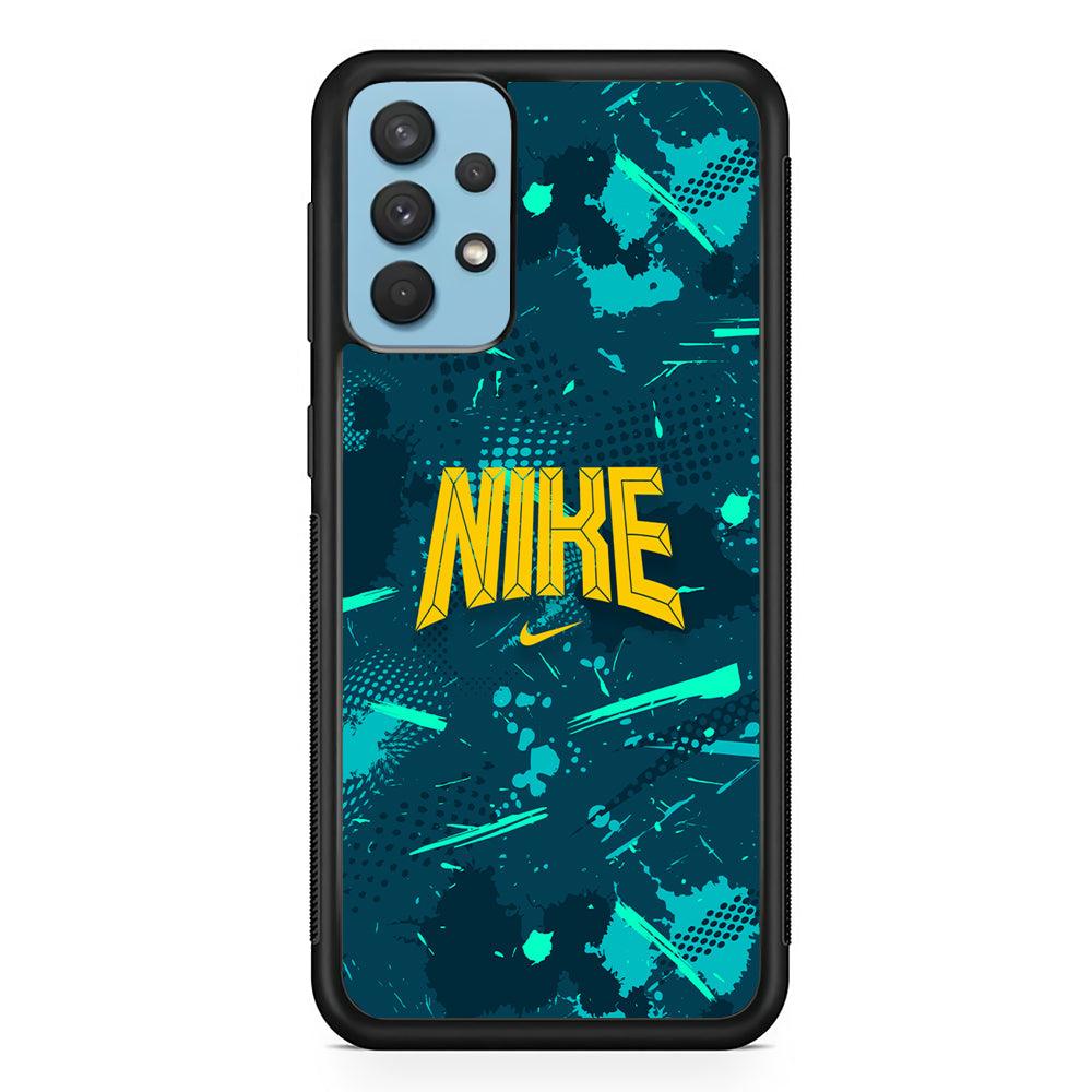 Nike Freedom Vibes Samsung Galaxy A32 Case-Rubber Black (2D Case)-Oxvistore