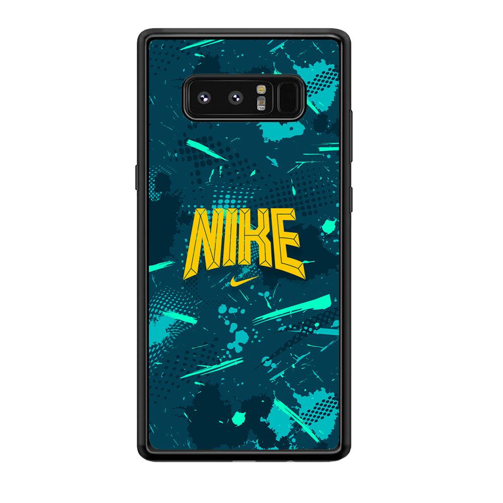 Nike Freedom Vibes Samsung Galaxy Note 8 Case-Rubber Black (2D Case)-Oxvistore