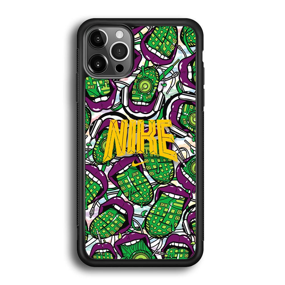 Nike Freestyle Art iPhone 12 Pro Case-Rubber Black (2D Case)-Oxvistore
