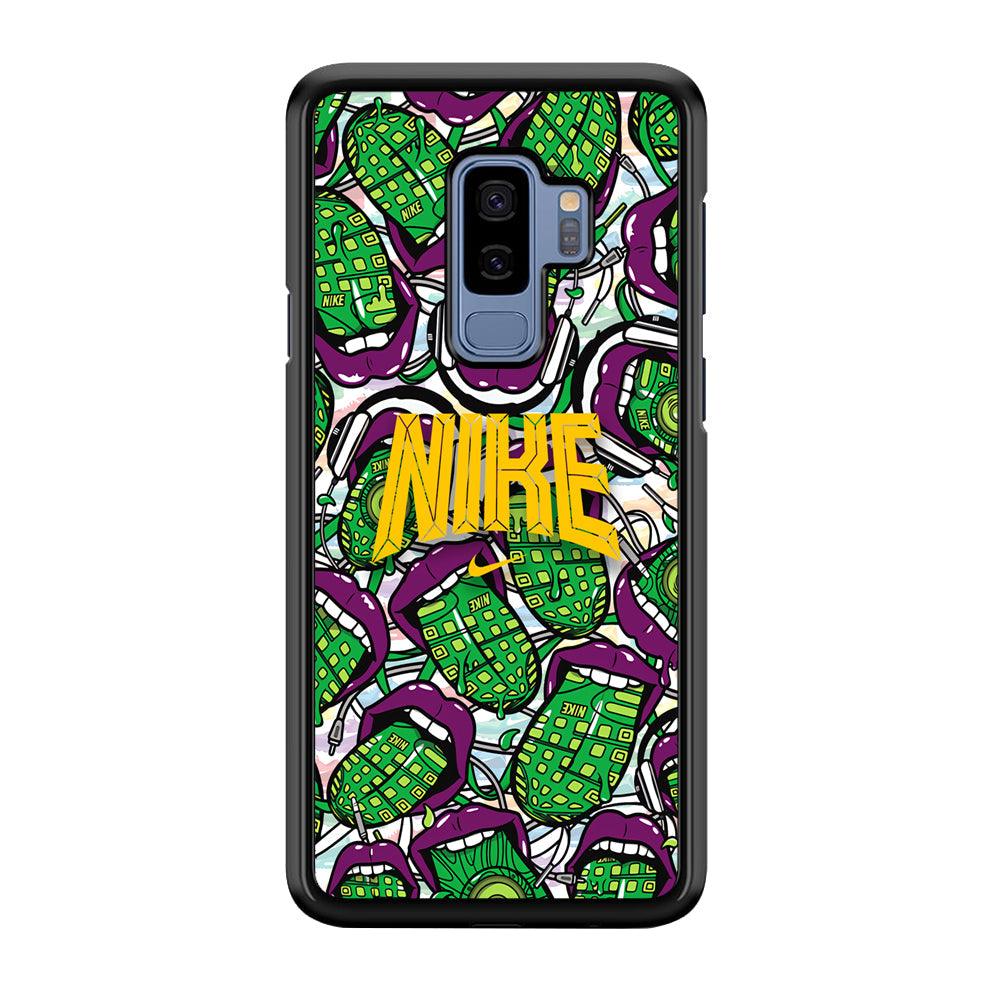 Nike Freestyle Art Samsung Galaxy S9 Plus Case-Rubber Black (2D Case)-Oxvistore