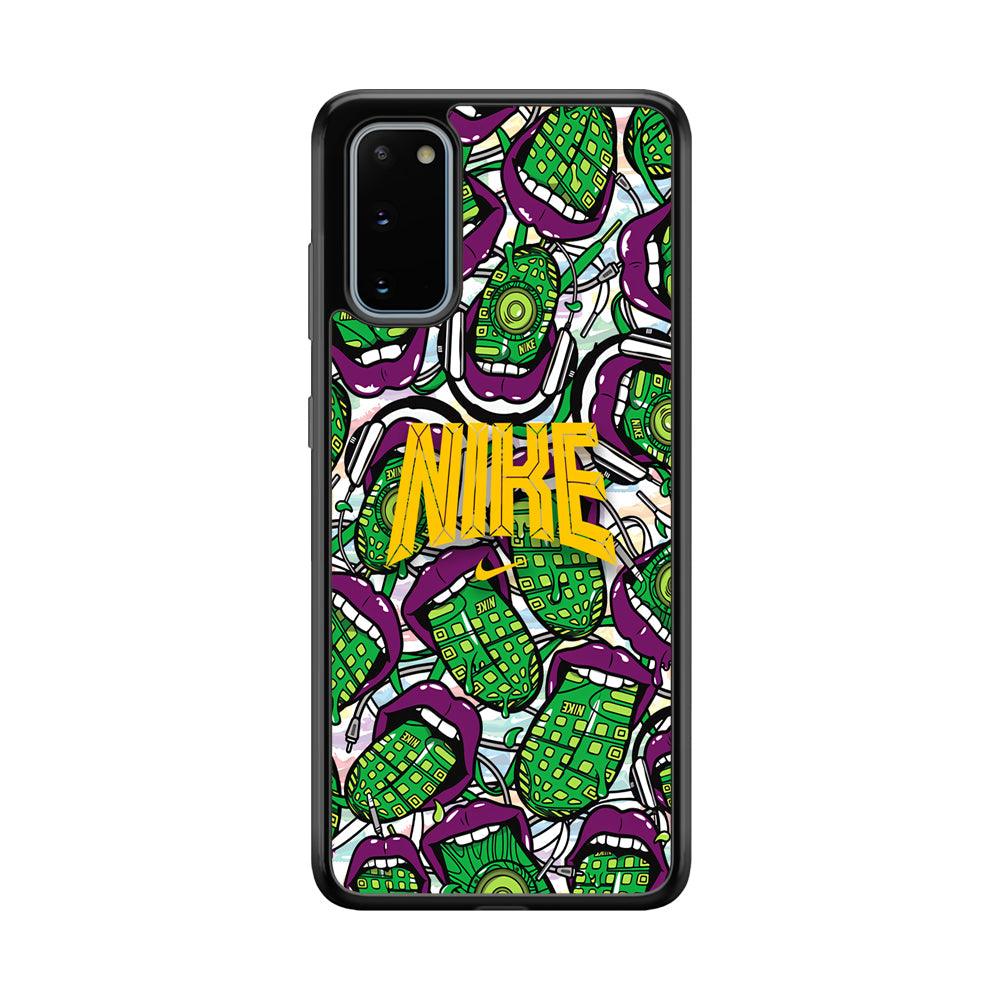 Nike Freestyle Art Samsung Galaxy S20 Case-Rubber Black (2D Case)-Oxvistore