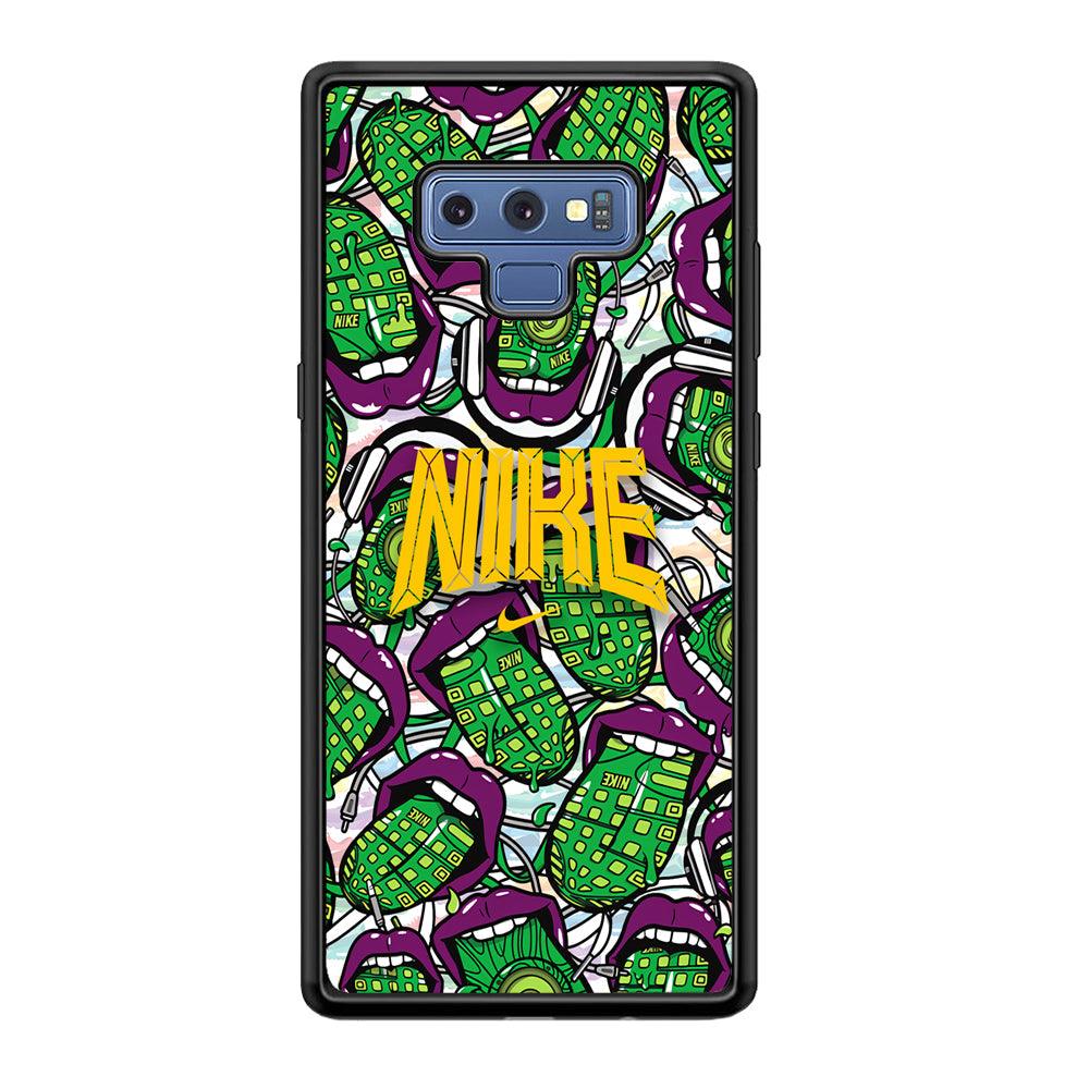 Nike Freestyle Art Samsung Galaxy Note 9 Case-Rubber Black (2D Case)-Oxvistore