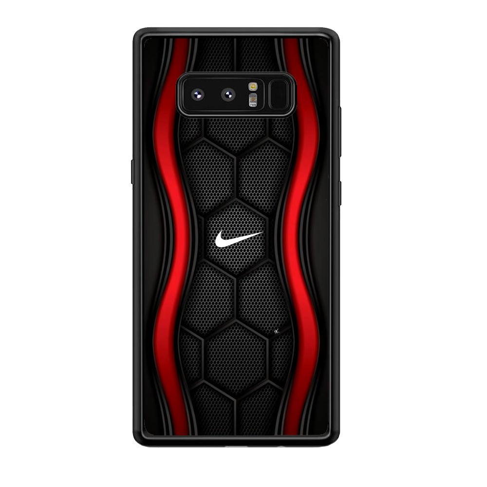 Nike Futuristic Hexagon Dome Samsung Galaxy Note 8 Case-Rubber Black (2D Case)-Oxvistore