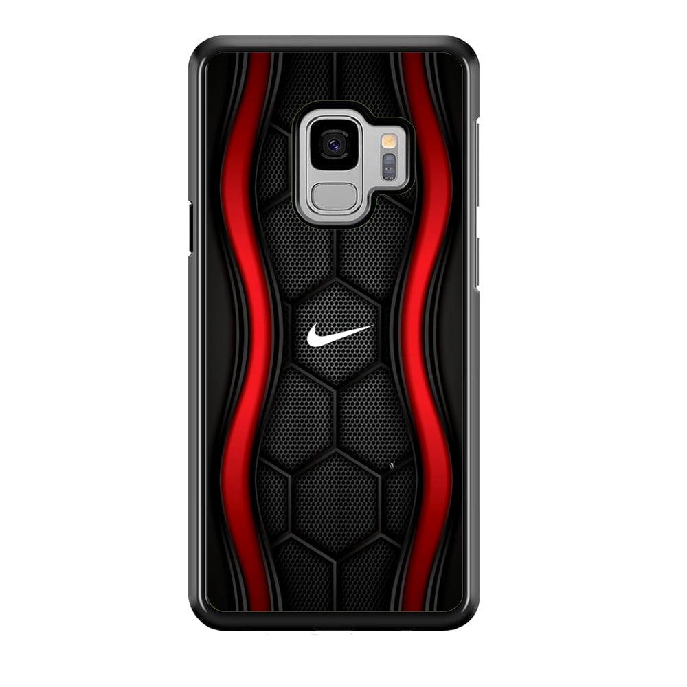 Nike Futuristic Hexagon Dome Samsung Galaxy S9 Case-Rubber Black (2D Case)-Oxvistore