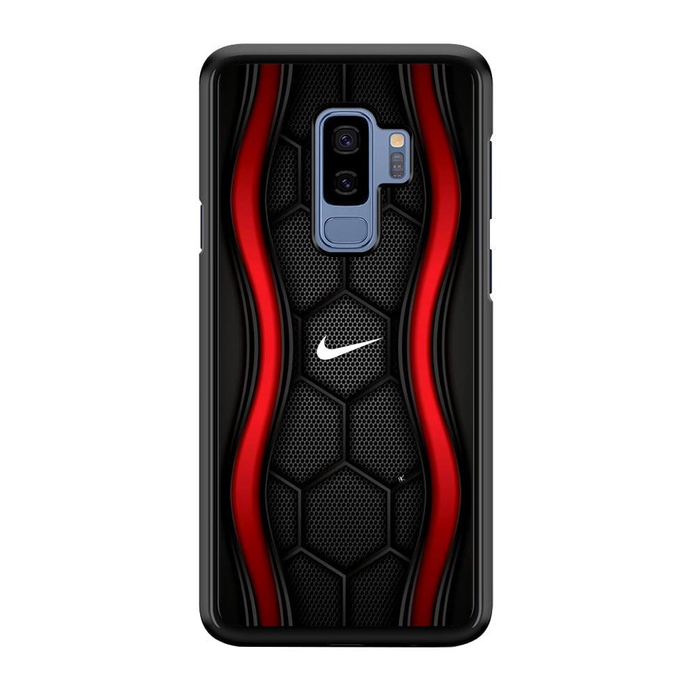 Nike Futuristic Hexagon Dome Samsung Galaxy S9 Plus Case-Rubber Black (2D Case)-Oxvistore