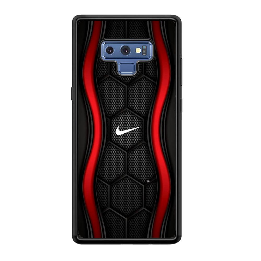 Nike Futuristic Hexagon Dome Samsung Galaxy Note 9 Case-Rubber Black (2D Case)-Oxvistore