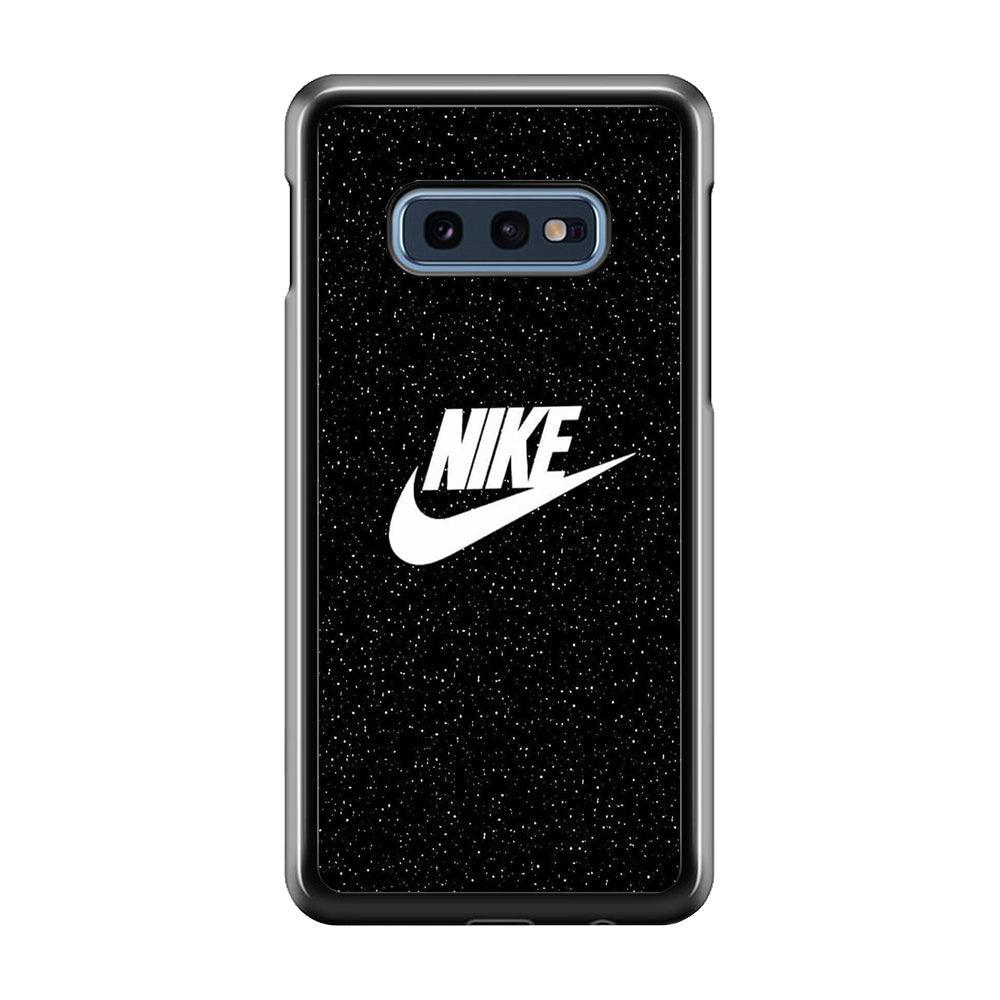 Nike Glitter Night Samsung Galaxy S10E Case-Rubber Black (2D Case)-Oxvistore