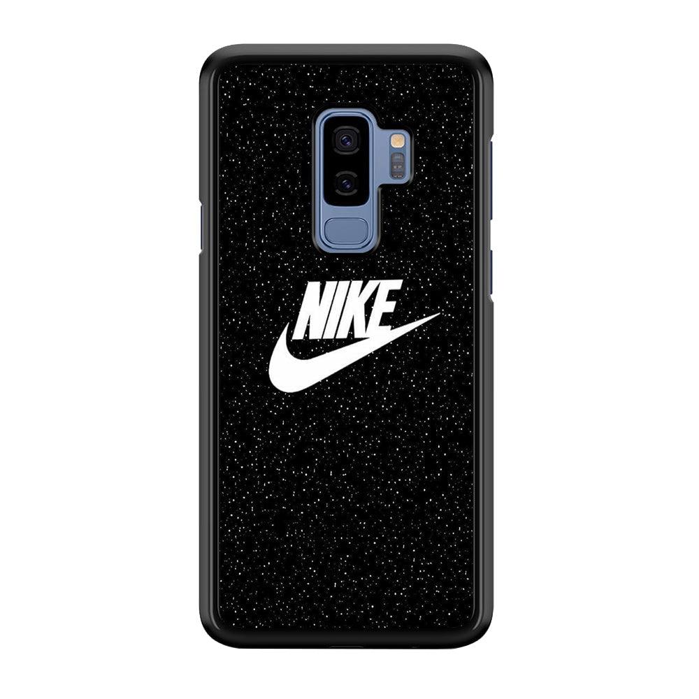 Nike Glitter Night Samsung Galaxy S9 Plus Case-Rubber Black (2D Case)-Oxvistore