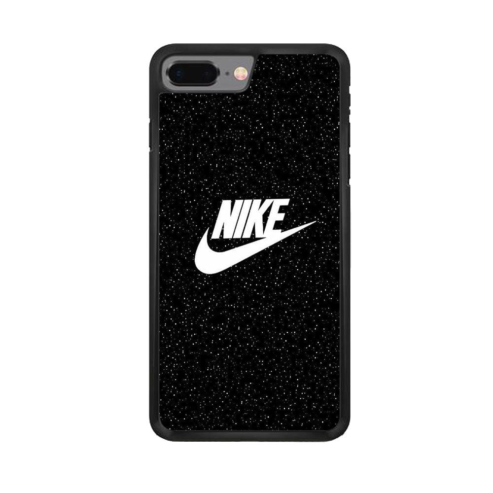 Nike Glitter Night iPhone 8 Plus Case-Rubber Black (2D Case)-Oxvistore