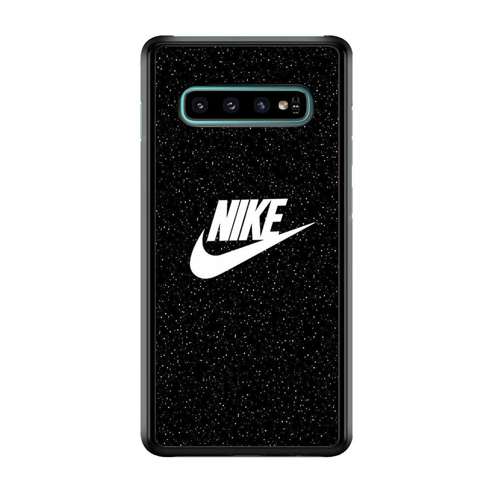 Nike Glitter Night Samsung Galaxy S10 Case-Rubber Black (2D Case)-Oxvistore