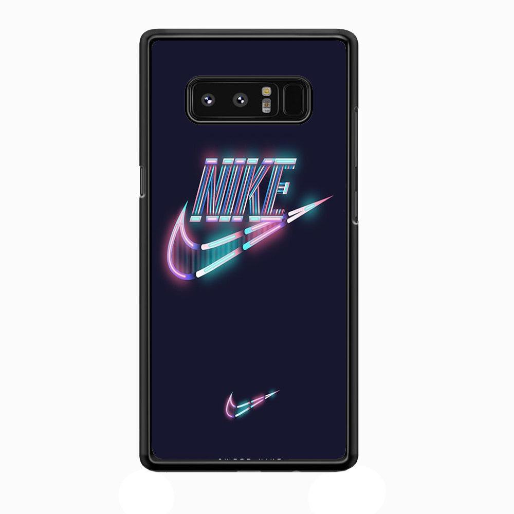 Nike Glowing Samsung Galaxy Note 8 Case-Rubber Black (2D Case)-Oxvistore