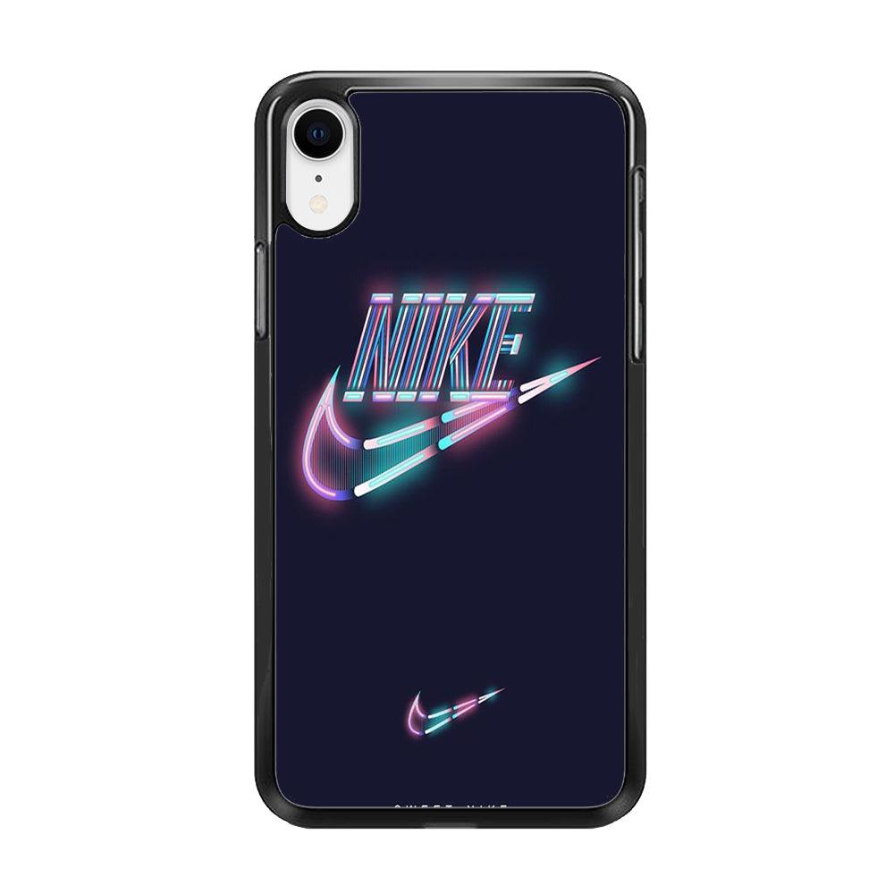 Nike Glowing iPhone XR Case-Rubber Black (2D Case)-Oxvistore