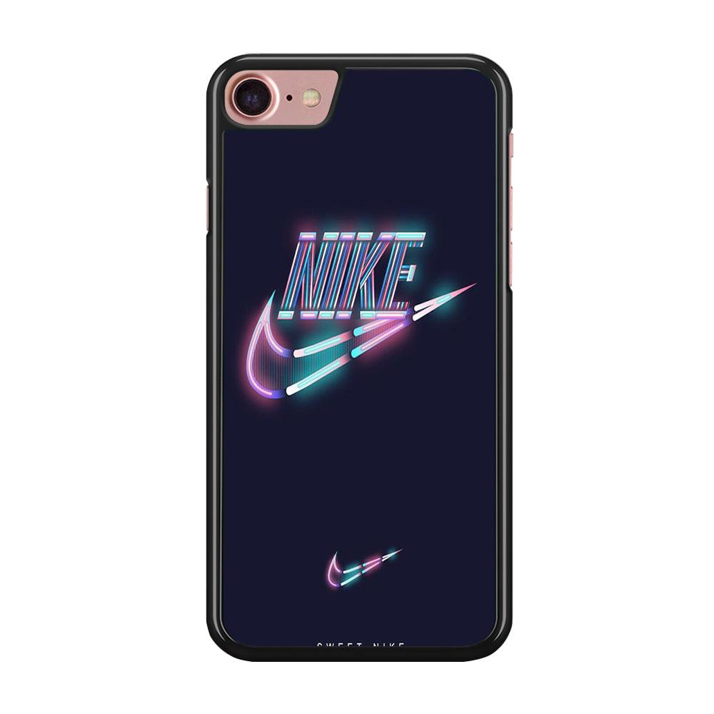 Nike Glowing iPhone 7 Case-Rubber Black (2D Case)-Oxvistore