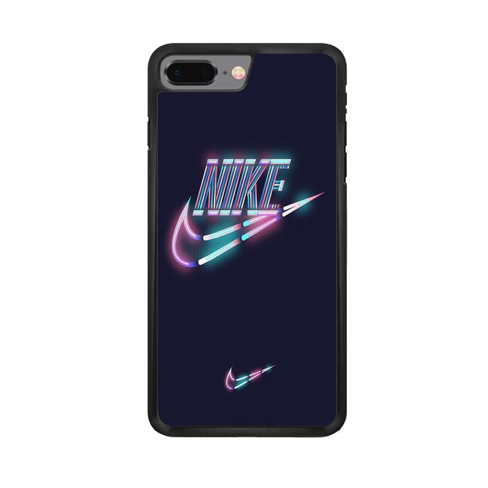 Nike Glowing iPhone 7 Plus Case-Rubber Black (2D Case)-Oxvistore
