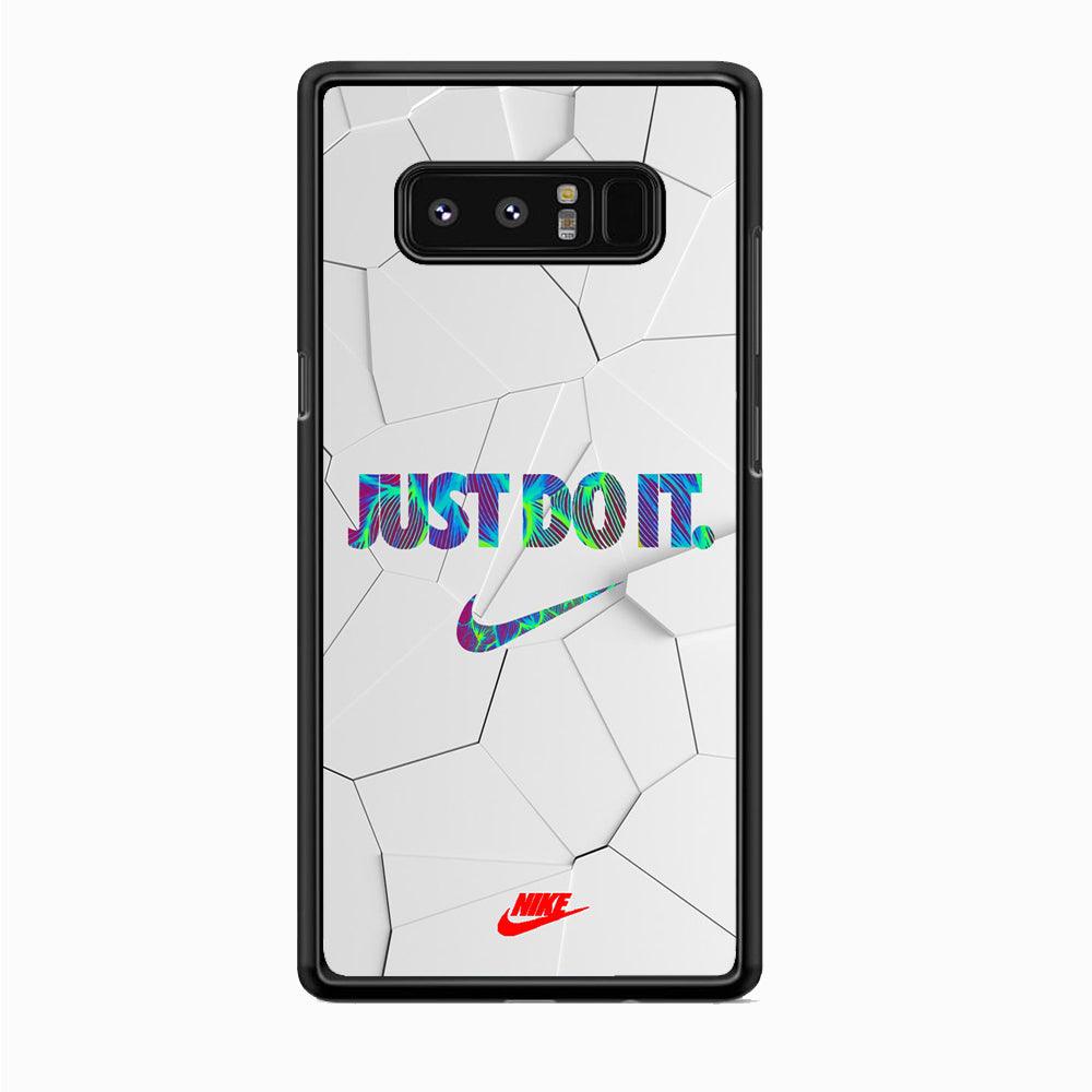 Nike Glowing Inside Samsung Galaxy Note 8 Case-Rubber Black (2D Case)-Oxvistore