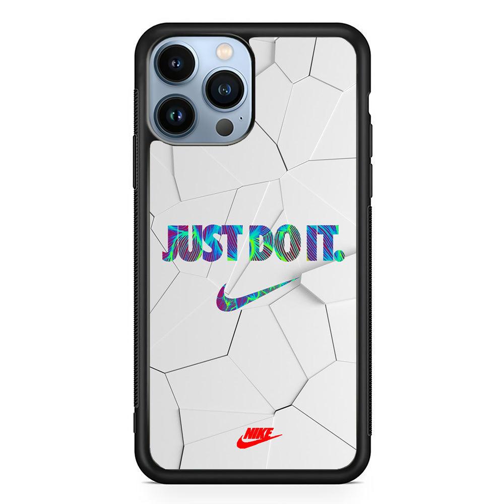 Nike Glowing Inside iPhone 14 Pro Case-Rubber Black (2D Case)-Oxvistore