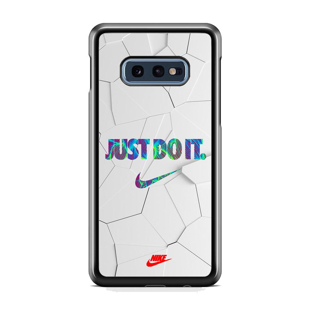 Nike Glowing Inside Samsung Galaxy S10E Case-Rubber Black (2D Case)-Oxvistore