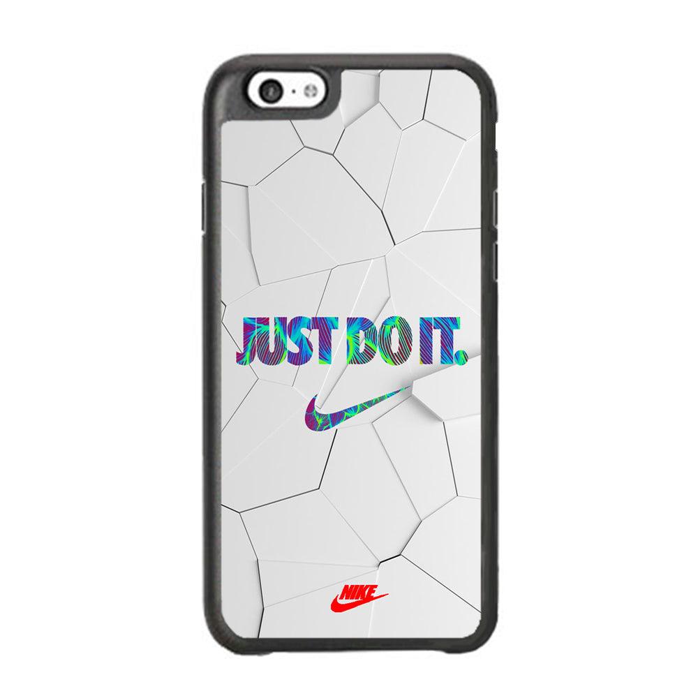 Nike Glowing Inside iPhone 6 | 6s Case-Rubber Black (2D Case)-Oxvistore