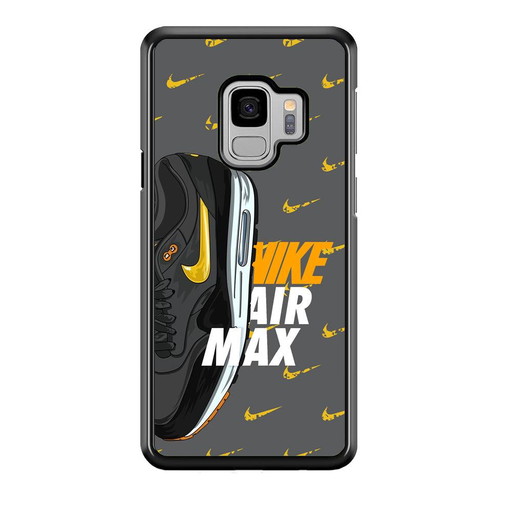 Nike Golden of Air Max Samsung Galaxy S9 Case-Rubber Black (2D Case)-Oxvistore