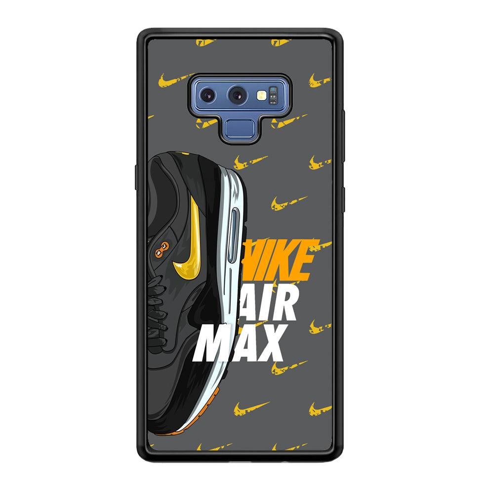 Nike Golden of Air Max Samsung Galaxy Note 9 Case-Rubber Black (2D Case)-Oxvistore