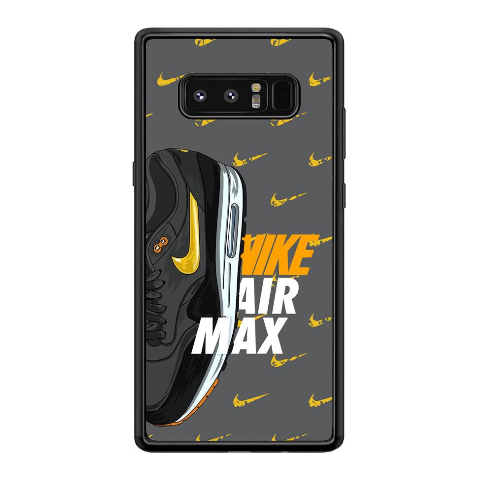 Nike Golden of Air Max Samsung Galaxy Note 8 Case-Rubber Black (2D Case)-Oxvistore