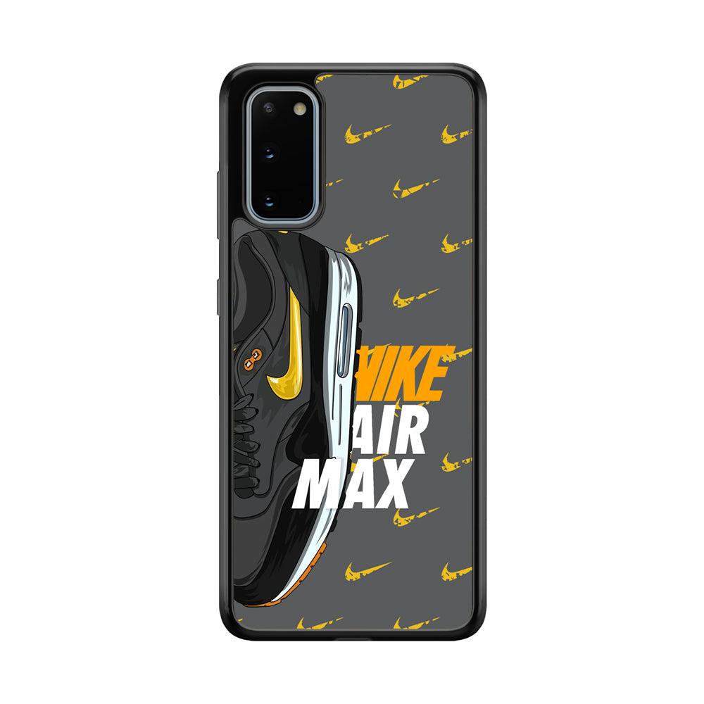 Nike Golden of Air Max Samsung Galaxy S20 Case-Rubber Black (2D Case)-Oxvistore