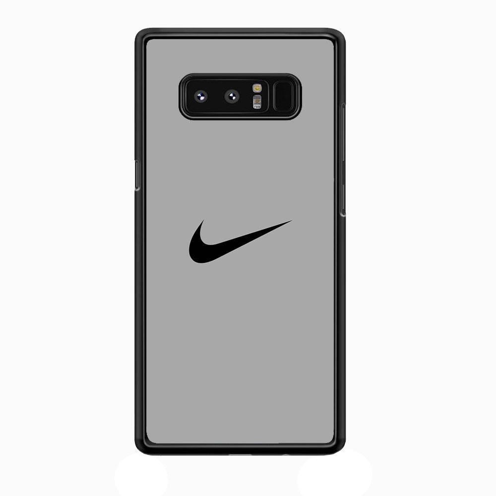 Nike Gray Full Samsung Galaxy Note 8 Case-Rubber Black (2D Case)-Oxvistore