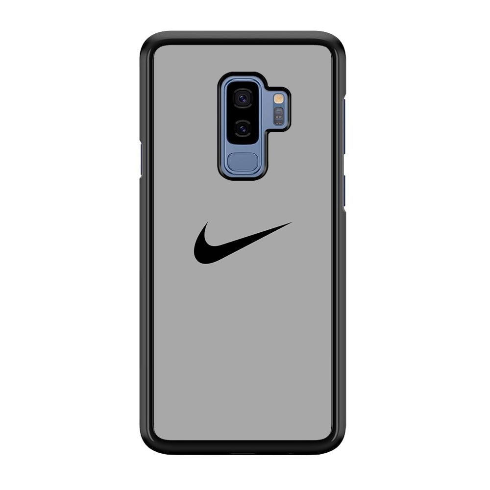 Nike Gray Full Samsung Galaxy S9 Plus Case-Rubber Black (2D Case)-Oxvistore