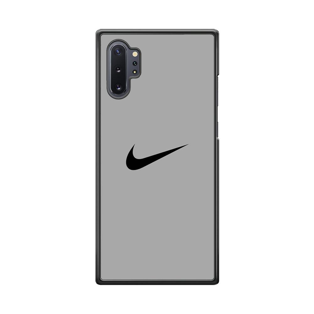 Nike Gray Full Samsung Galaxy Note 10 Plus Case-Rubber Black (2D Case)-Oxvistore